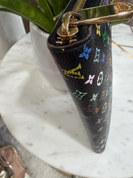 LOUIS VUITTON MONOGRAM MURAKAMI MULTICOLOR LONG ZIPPY WALLET - Picture 7 of 14